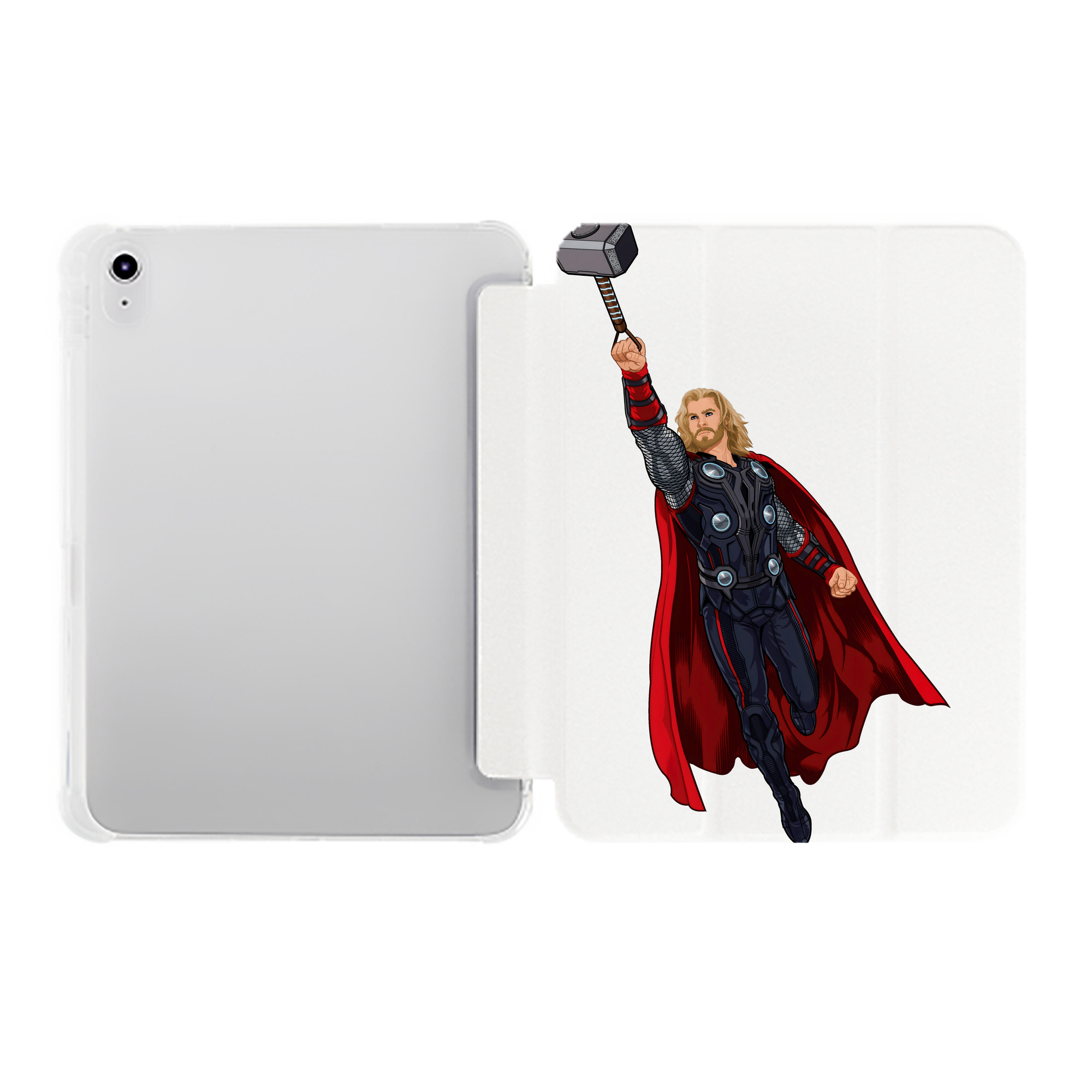 （画像用） アベンジャーズ The Avengers IPad ケース ペン収納付き 三つ折りスタンド PUレザー×シリコン 対応機種9.5/10.5/10.9インチ